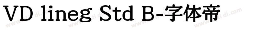 VD lineg Std B字体转换
